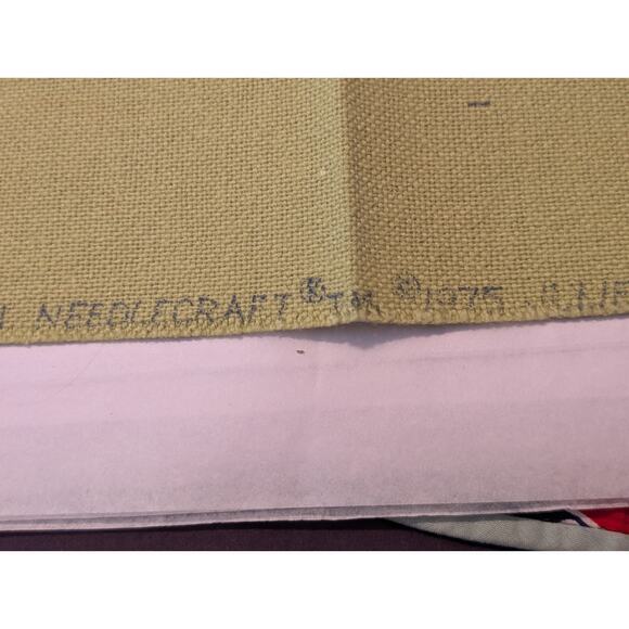 The Red Barn 16 X 20 Paragon Stitchery 1975 Kit A5000 Pres Eisenhower Design - Picture 7 of 13